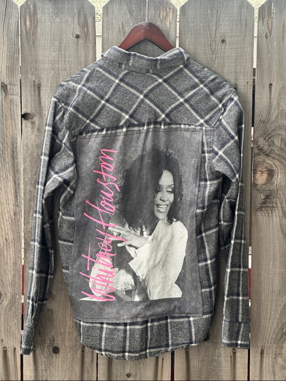 Whitney Houston flannel